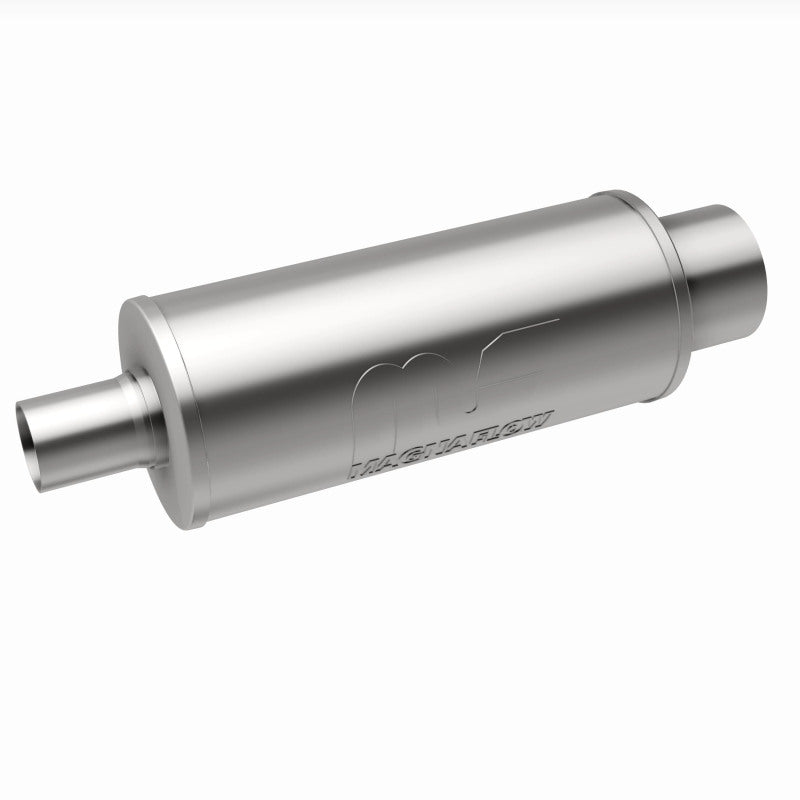 MagnaFlow 6" Round Center/Center Performance Muffler With Tip 14822 360 Degree Image Set