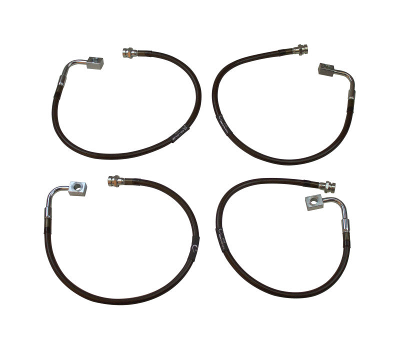 MaxTrac 07-18 Jeep Wrangler JK 2WD/4WD Front & Rear Extended Brake Line Kit 519700 519700 Photo - Primary