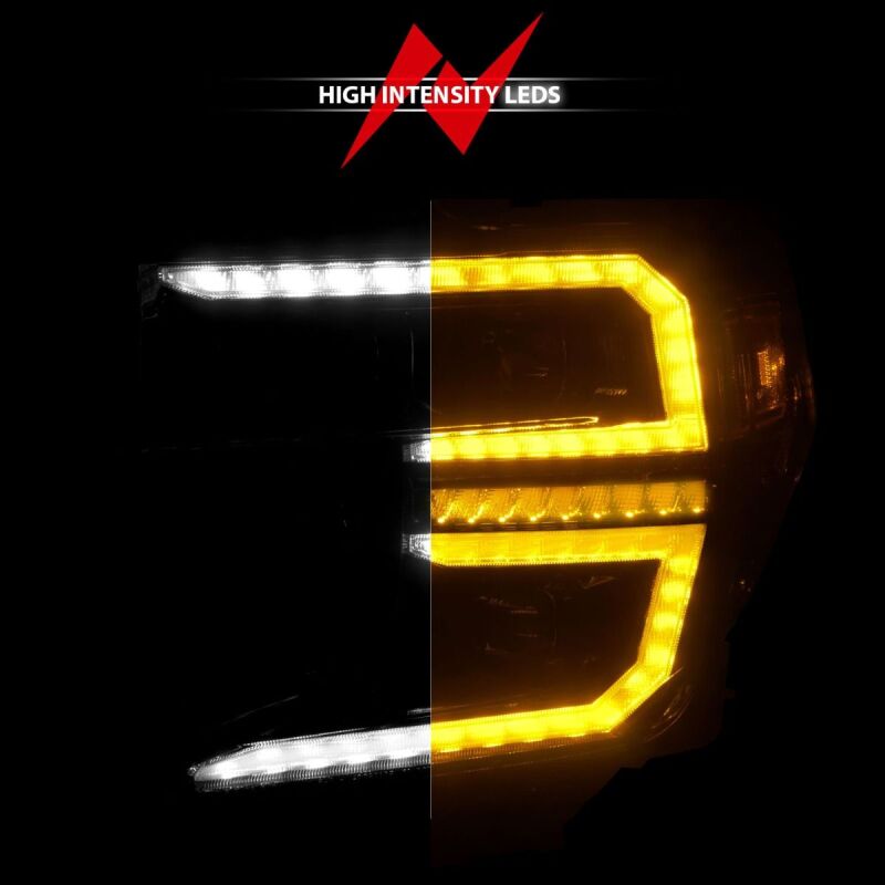 ANZO 19-21 GMC Sierra 1500 LED Projector Headlight w/Switchback+Sequential - Black 111600 111600 Photo - Unmounted