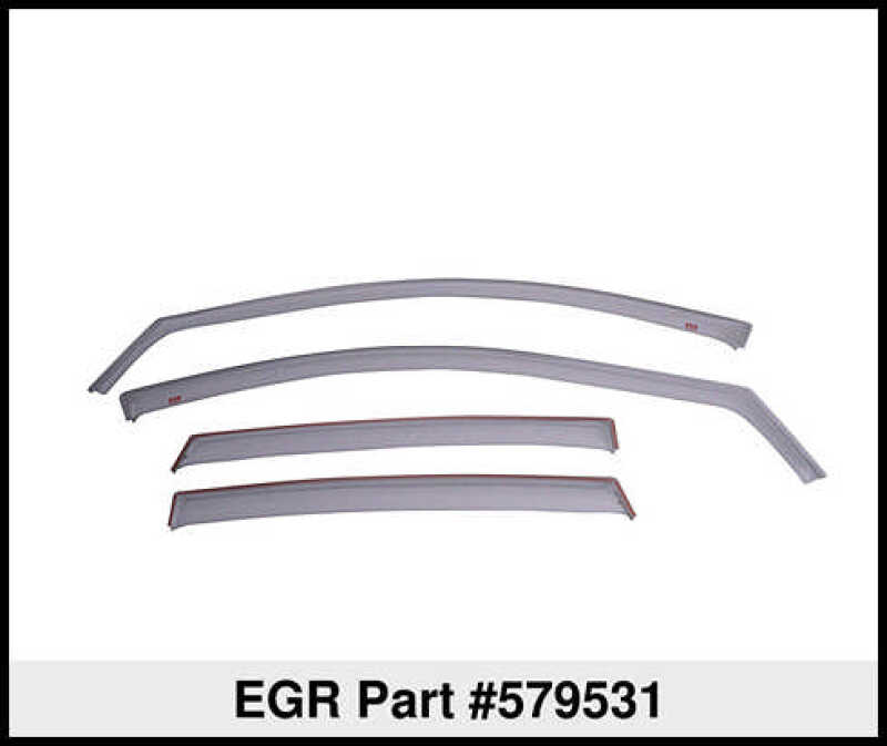 EGR 13-17 Honda Accord In-Channel Window Visors Front/Rear Set Dark Smoke 579531 579531 Thumbnail
