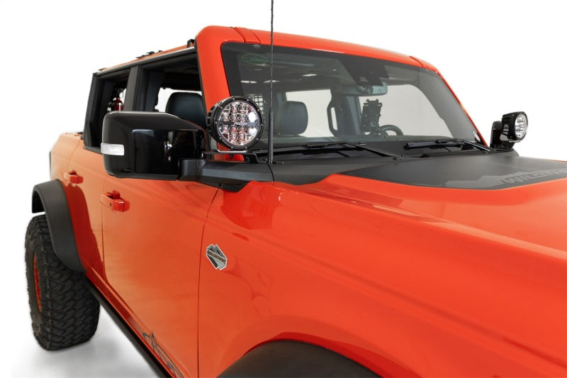 Addictive Desert Designs ADD 21-23 Ford Bronco/Raptor Dual Ditch Light Brackets AC2301801NA AC2301801NA Photo - Mounted