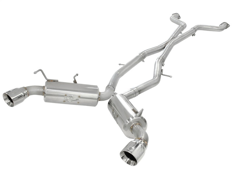 aFe Takeda 2-1/2in 304 Stainless Steel Cat-Back Exhaust System Nissan 370Z 49-36107 Photo - Primary