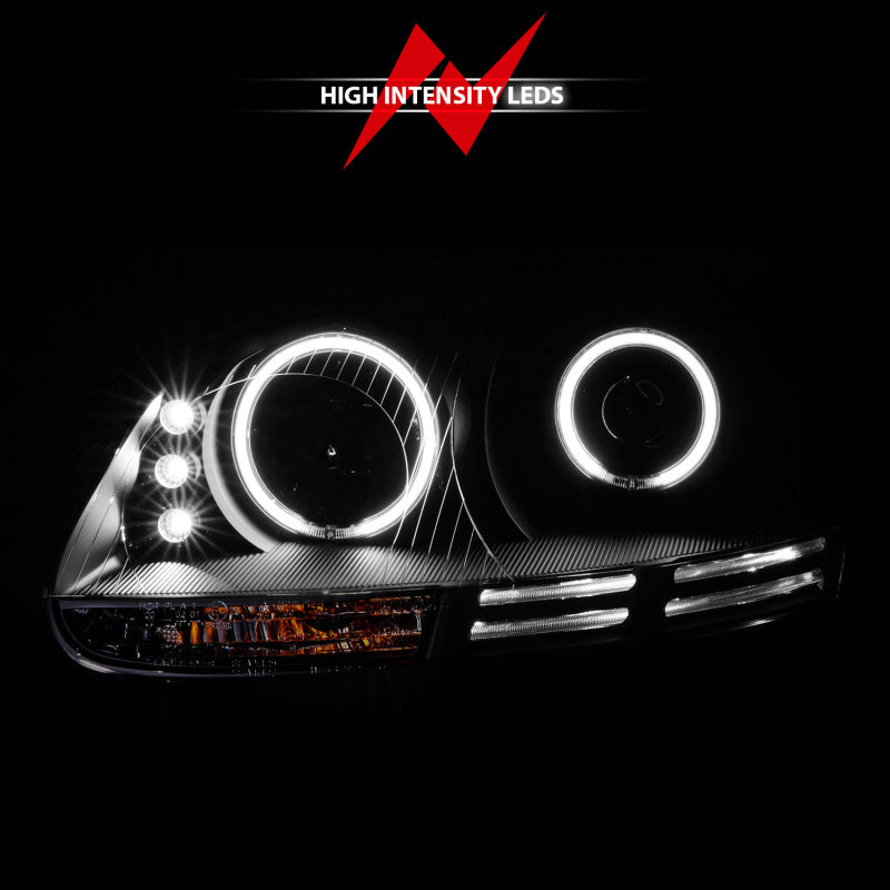 Anzo 2006-2009 Volkswagen Rabbit Projector Headlights w/ Halo Black (CCFL) 121345 User 7