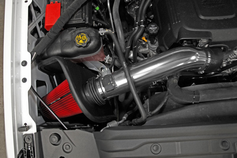 Spectre 16-17 GM 2500HD/3500HD V8-6.0L F/I Air Intake Kit - Polished w/Red Filter 9058 9058 Photo - Mounted