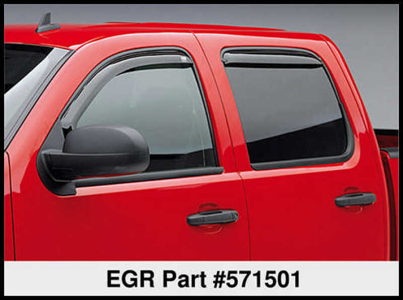 EGR 07+ Chev Silverado/GMC Sierra Ext Cab In-Channel Window Visors - Set of 4 (571501) 571501 571501 Thumbnail