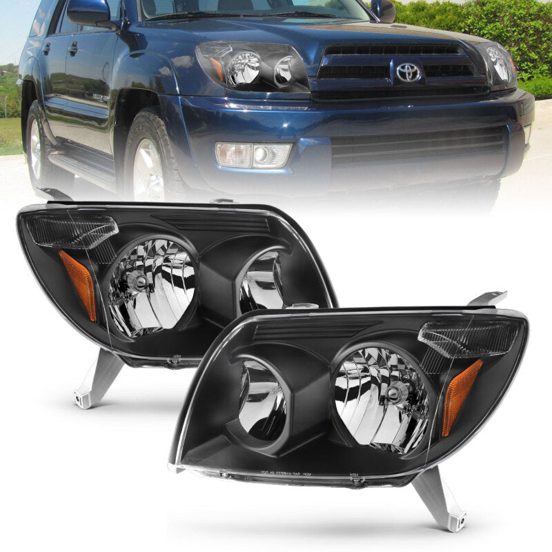 Anzo 2003-2005 Toyota 4Runner Crystal Headlights Black 111394 Photo - lifestyle view