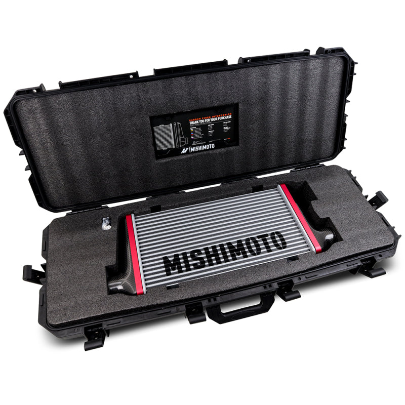 Mishimoto Universal Carbon Fiber Intercooler - Gloss Tanks - 450mm Black Core - C-Flow - P V-Band MMINT-UCF-G4B-C-P MMINT-UCF-G4B-C-P User 1