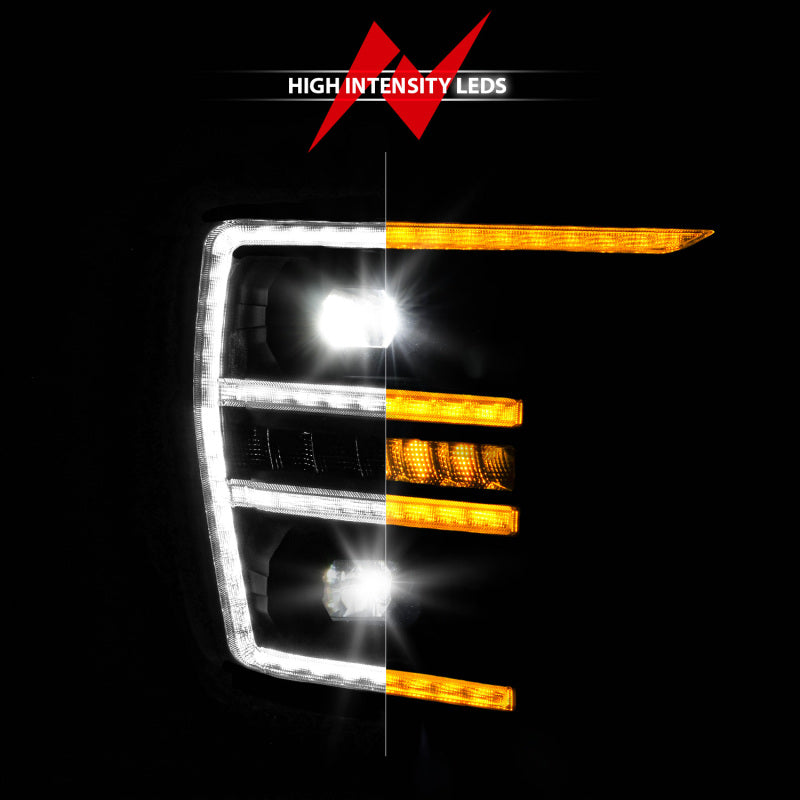 ANZO 21-23 Ford F150 LED Projector Headlight w/Switchback+Sequential - Black (Passenger Side Only) 111594-R 111594-R Photo - Unmounted