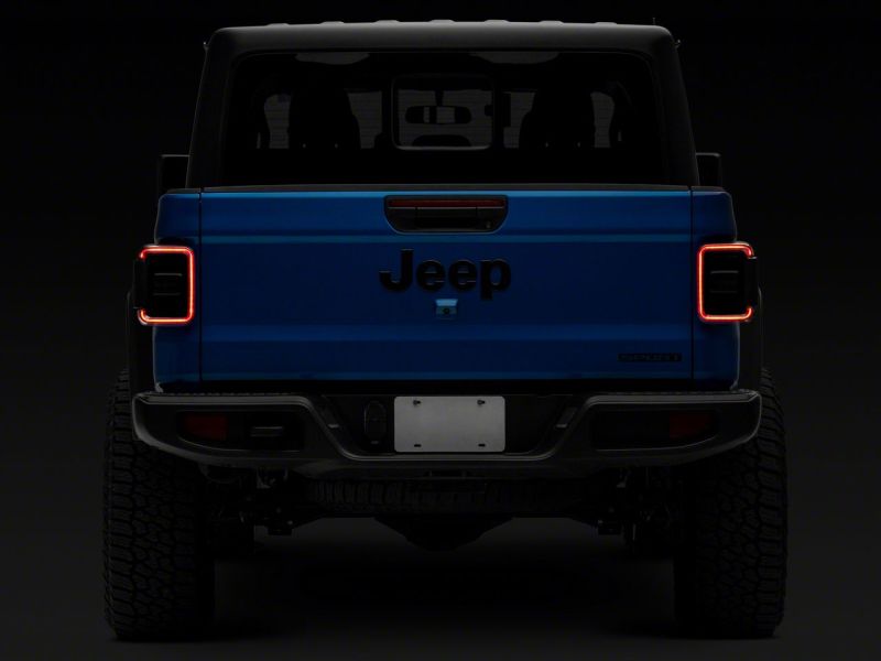 Raxiom 20-23 Jeep Gladiator JT Axial Series LED Tail Lights- Blk Housing (Smoked Lens) JG10568 JG10568 Photo - Close Up