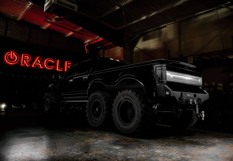 ORACLE Lighting 17-22 Ford F-250/350 (Black Series) Flush Mount LED Tail Lights 5896-504-T 5896-504-T Photo - lifestyle view