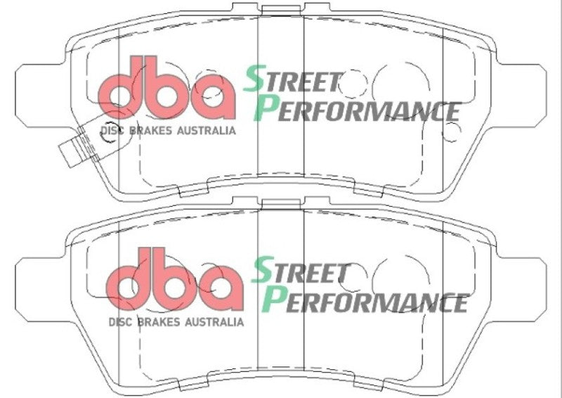 DBA 04-12 Nissan Pathfinder 4.0L SP Performance Rear Brake Pads DB1919SP DB1919SP Photo - out of package