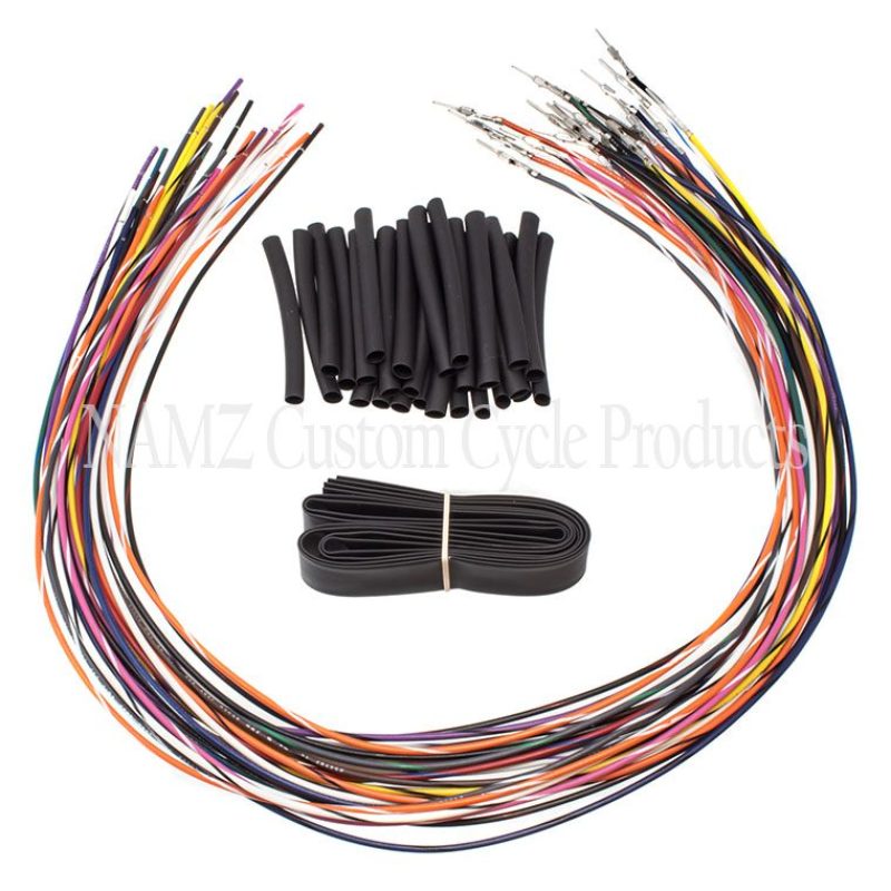NAMZ 07-13 Baggers (Excl TBW) Handlebar Switch Wire Extensions 24in. (Cut & Solder/Max 20in. Apes) NHCX-UMB NHCX-UMB Photo - Primary