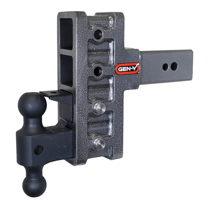 GEN-Y Hitch Gen-Y Mega Duty 3in Shank 6in Offset Drop 32K Hitch w/GH-0161 Dual-Ball/GH-0162 Pintle Lock GH-2024 GH-2024 Photo - Primary
