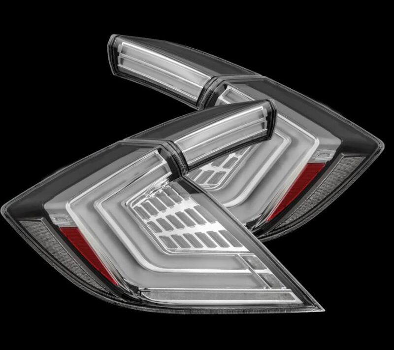 AlphaRex 16-21 Honda Civic Hatchback / Type-R FK8 Nova-Series LED Tail Lights (Pair) - Clear 676030 676030 Photo - Primary