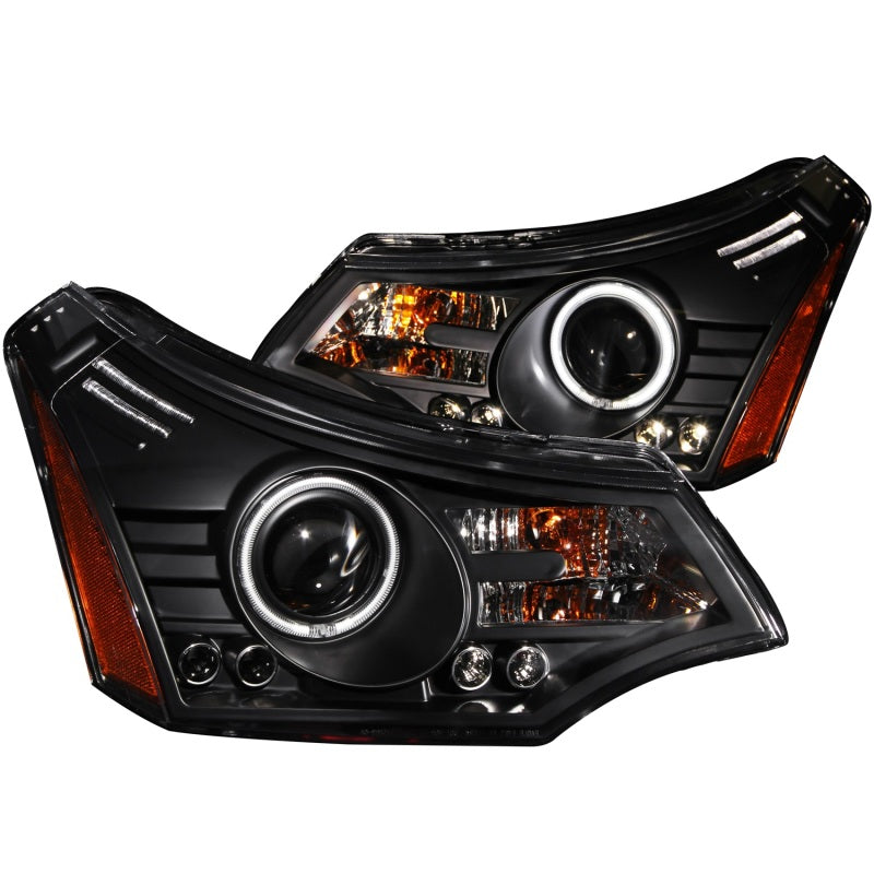 Anzo 2008-2011 Ford Focus Projector Headlights Black 121272 Photo - Primary