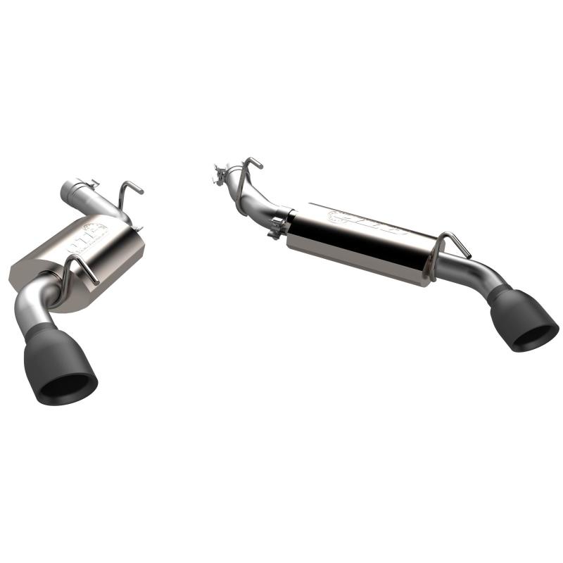 QTP 10-13 Chevrolet Camaro SS 6.2L 304SS AR3 Axle Back Exhaust w/4.5in Black Tips 600110B 600110B Photo - Primary