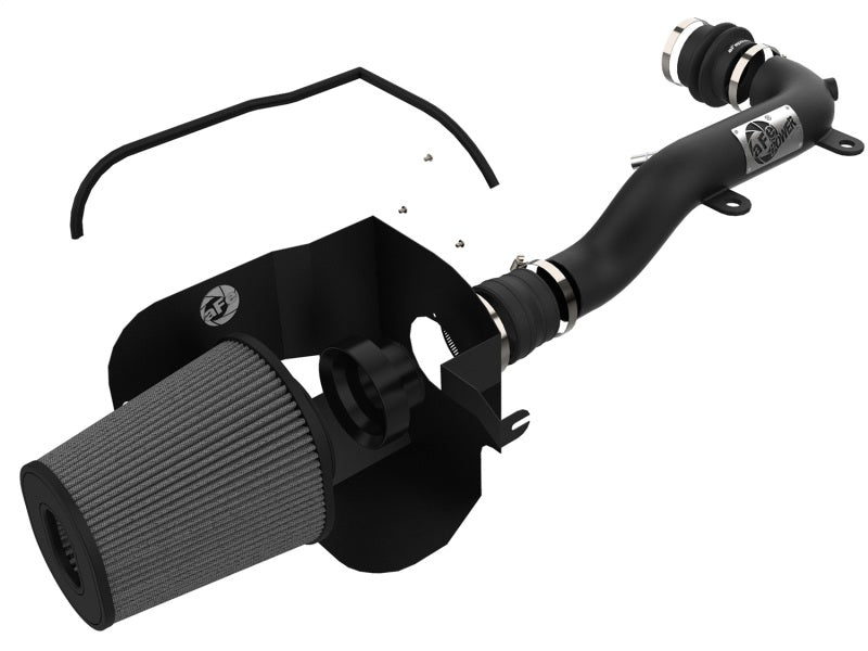 aFe Cold Air Intake System w/ 3in Black , Magnum FORCE Stage-2XP PRO DRY S 51-13002-B Photo - Unmounted