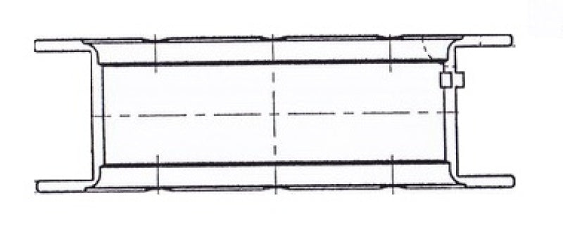 ACL 1997+ Chevy V8 4.8/5.3/5.7/6.0 Gen 3 .40mm Oversized Main Bearing Set 5M7298A-40 5M7298A-40 Technical Drawing
