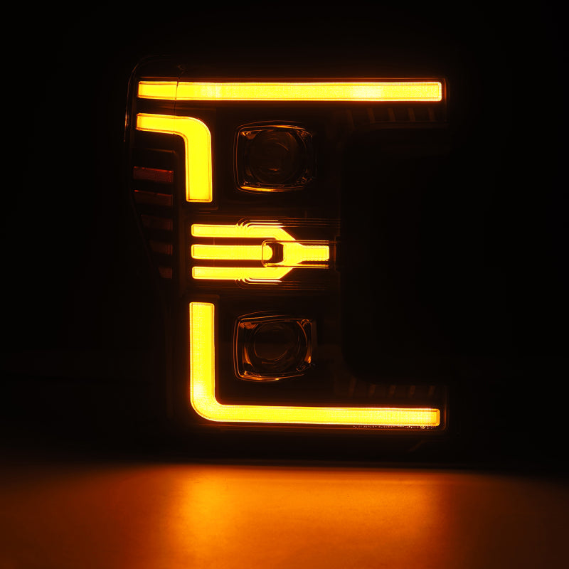 AlphaRex 17-19 Ford F-250/350/450/550 Super Duty LUXX-Series LED Proj Headlights Blk w/SS & SBDRL 880323 880323 User 1