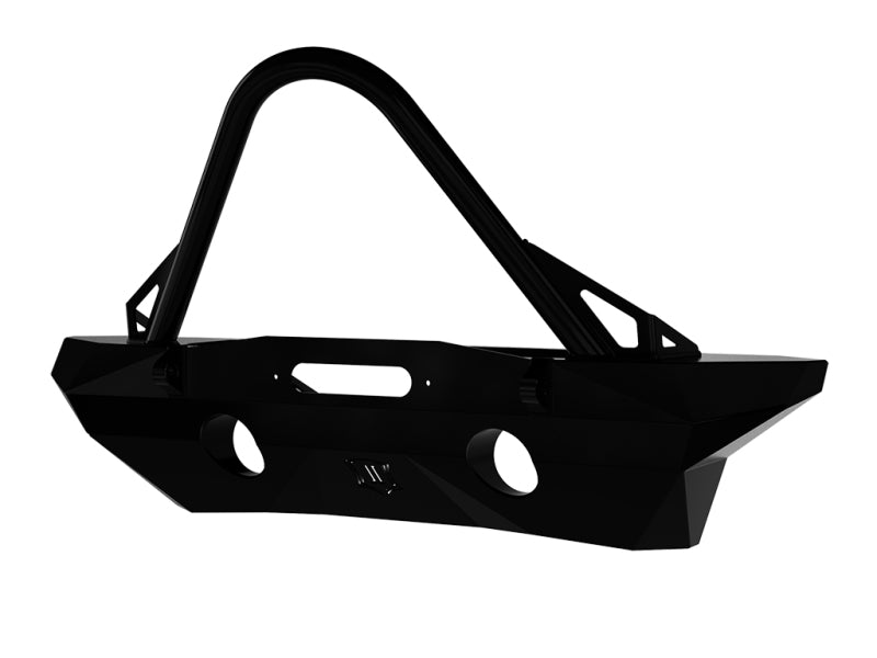 ICON 07-18 Jeep Wrangler JK Pro Series Mid Width Front Recessed Winch Bumper w/Stinger/Tabs 25233 25233 Photo - Unmounted