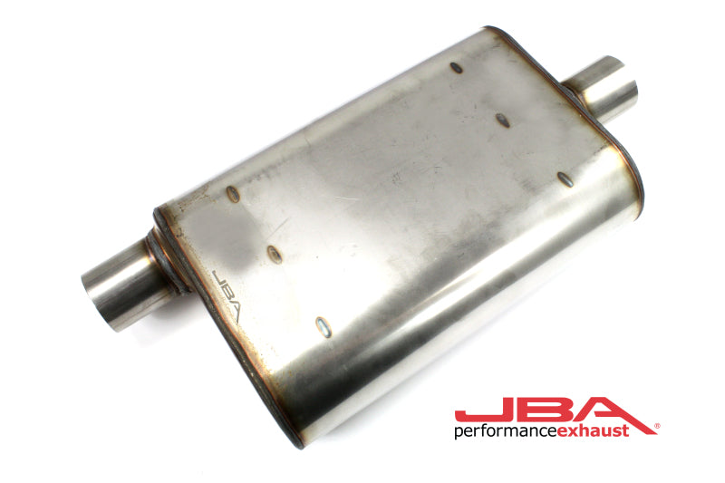 JBA Universal Chambered Style 304SS Muffler 13x9.75x4 2.5in Inlet Diameter Offset/Center 40-251301 40-251301 Photo - Primary