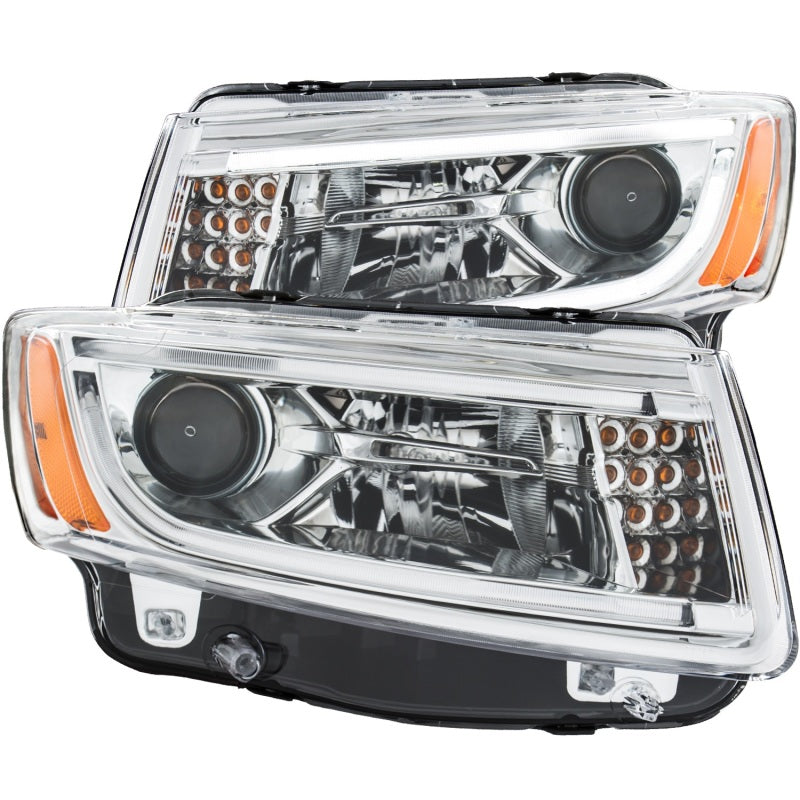 Anzo 2014-2015 Jeep Grand Cherokee Projector Headlightsw/Plank Style Design 111328 Photo - Primary
