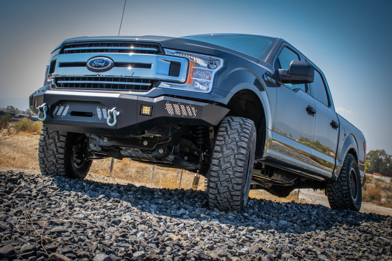 DV8 Offroad 2018+ Ford F-150 Front Bumper w/ Light Holes FBFF1-08 FBFF1-08 Photo - Mounted