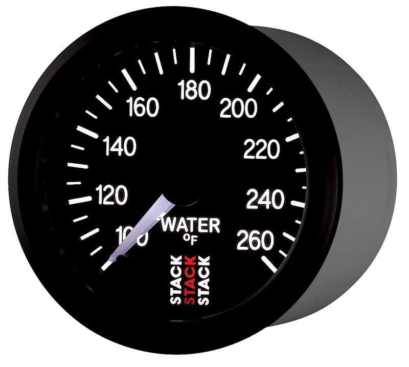 Autometer Stack 52mm 100-260 Deg F 1/8in NPTF Male Pro Stepper Motor Water Temp Gauge - Black ST3308 ST3308 User 3