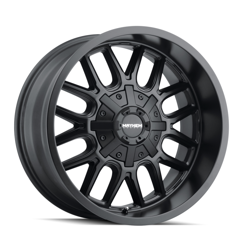 Mayhem 8107 Cogent 17x9 / 5x127 BP / -12mm Offset / 87.1mm Hub Matte Black Wheel 8107-7952MB 8107-7952MB Photo - Primary