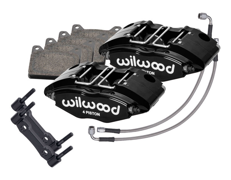 Wilwood 69-74 Porsche 911 Front Powerlite Caliper Kit 3in MT - Black 140-17019 140-17019 User 1
