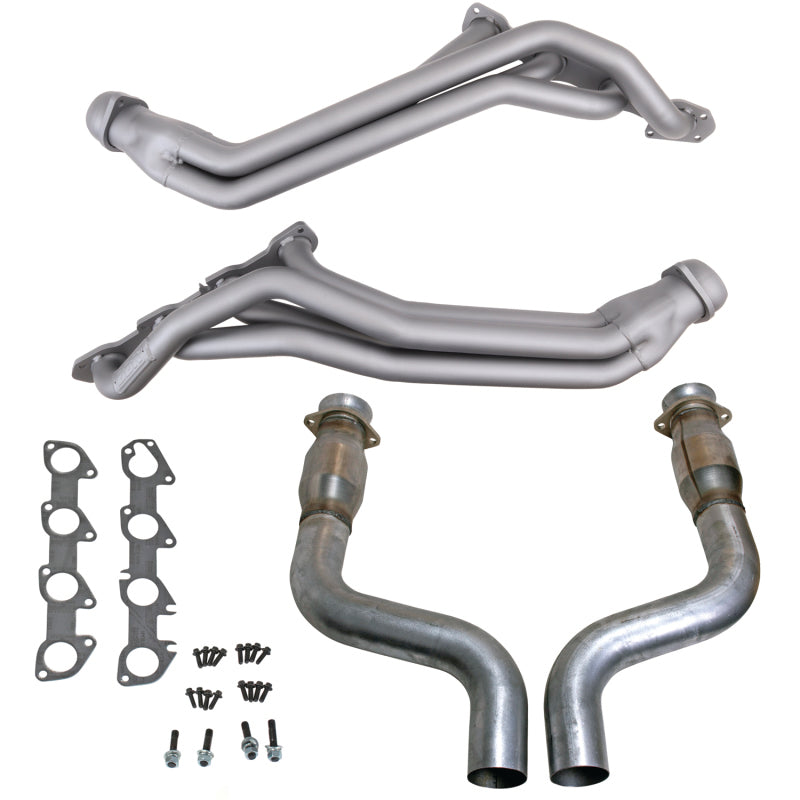 BBK 09-24 Dodge Challenger/Charger 5.7L 1-3/4in Header w/High Flow Catted Mid Pipe (Ti Ceramic) 40463 40463 Photo - Primary