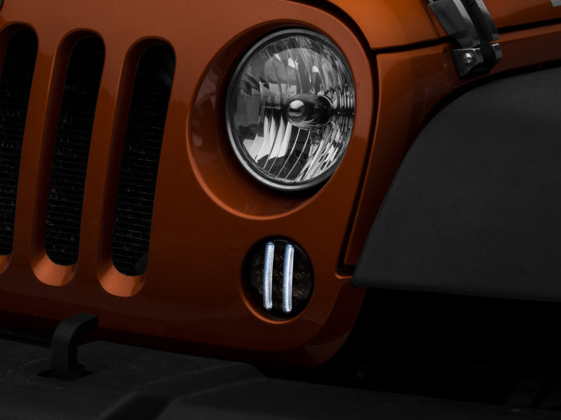 Raxiom 07-18 Jeep Wrangler JK Axial Series LED Front Turn Signals (Smoked) J119943 J119943 Photo - Close Up