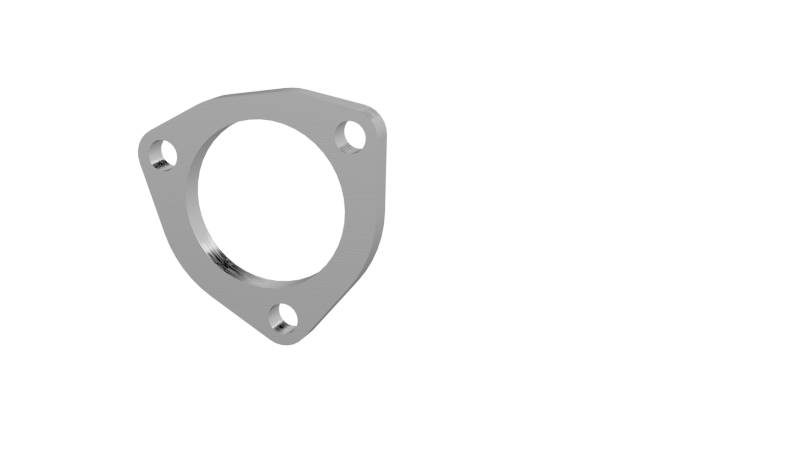 QTP 2.5in Weld-On QTEC 3 Bolt Flange 10250F 10250F Photo - Primary