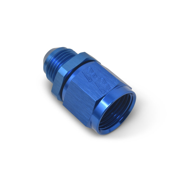 Russell -8 AN Female To -6 AN Male B-Nut Flare Reducer - Blue Finish 660020 Photo - out of package