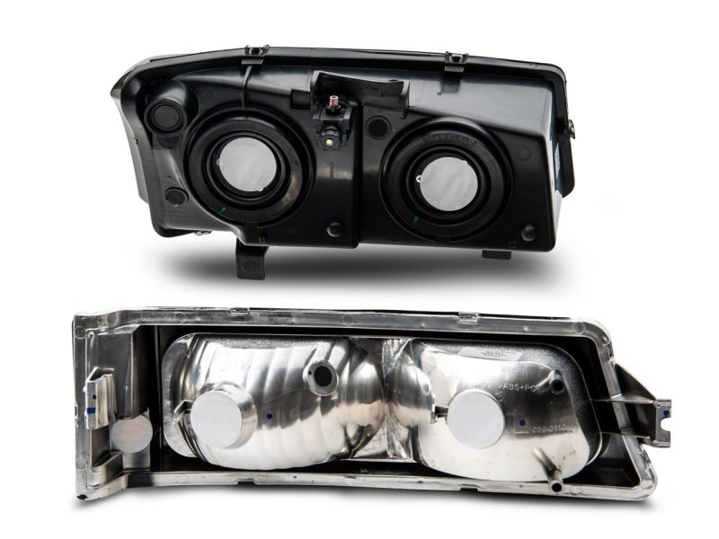 Raxiom 03-06 Chevrolet Silverado 1500 Axial OEM Style Rep Headlights- Chrome Housing- Smoked Lens S122321 S122321 Photo - Close Up