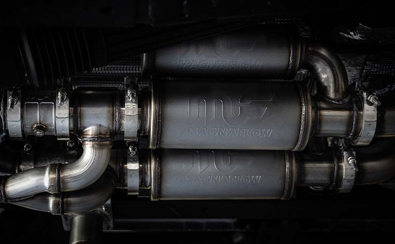 Magnaflow System Overland Cat-Back 22-23 Ford Bronco Raptor 3.0L 19619 19619 Photo - Mounted