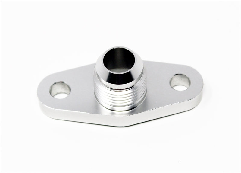 Torque Solution Billet Offset Oil Drain Flange w/ Integrated -10AN TS-UNI-476 TS-UNI-476 Photo - Primary