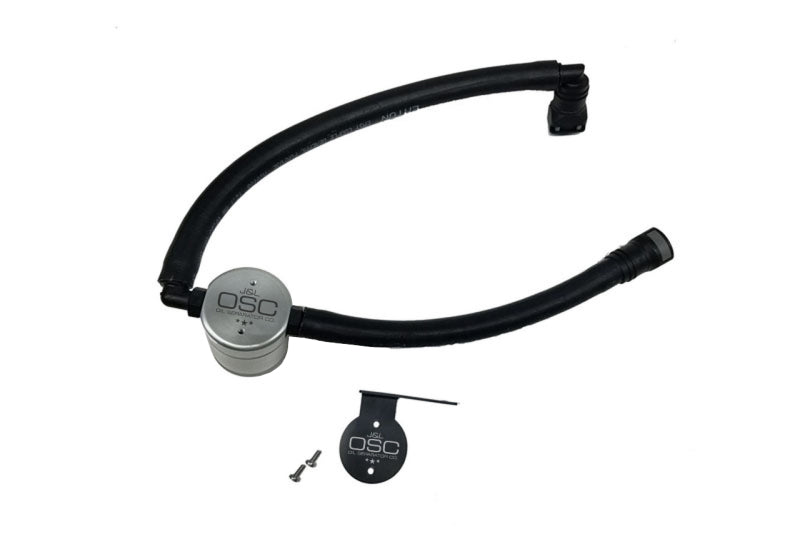 J&L 15-22 Ford Transit 150/250/350 3.5L EcoBoost Passenger Side Oil Separator 3.0 - Clear Anodiz 3025P-C 3025P-C Photo - Primary