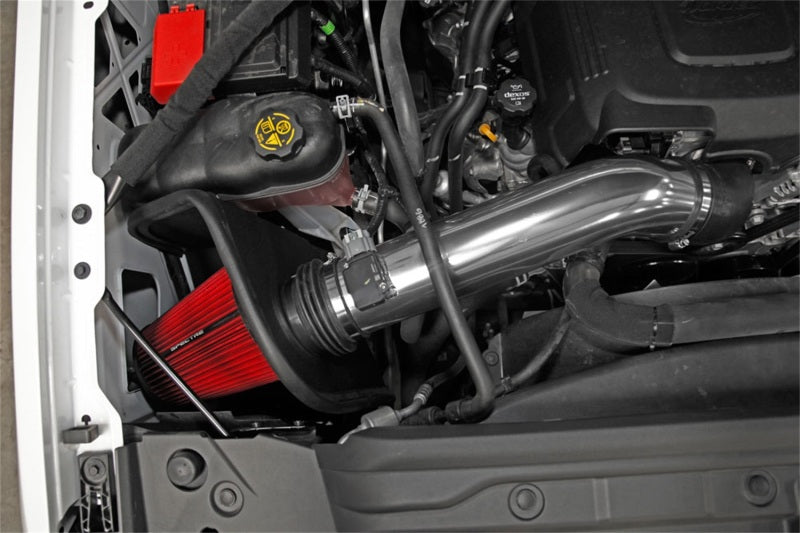Spectre 16-17 GM 2500HD/3500HD V8-6.0L F/I Air Intake Kit - Polished w/Red Filter 9058 9058 Photo - Mounted