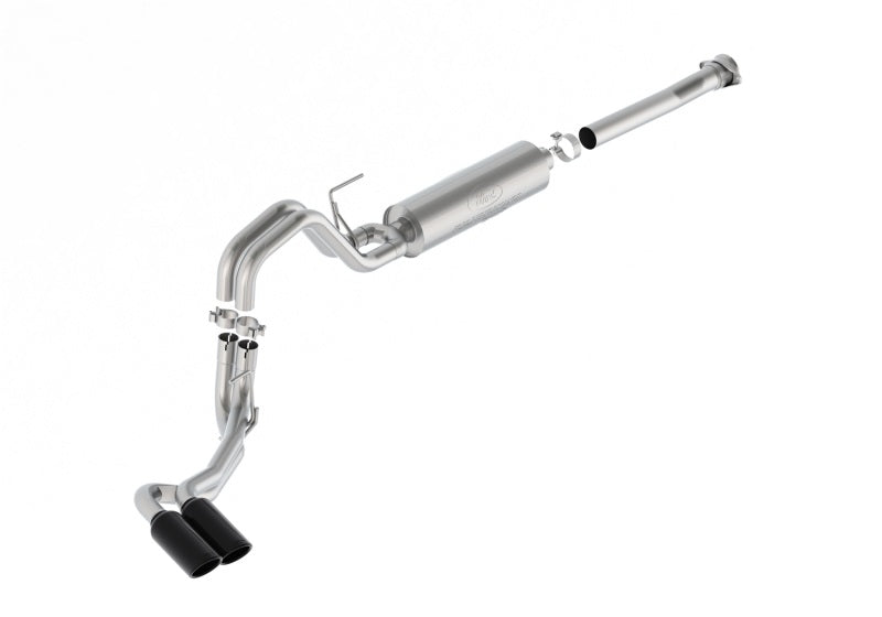 Ford Racing 21-24 F-150 122.8in Dual Side Exit Exhaust - Black Tips M-5200-FSB M-5200-FSB Photo - Primary