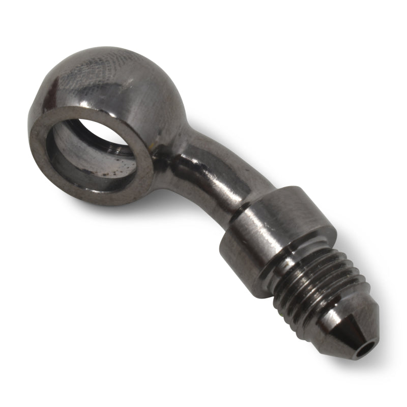 Russell Fitting Banjo 10mm 3/8" Id To # 3 An Male 35 Degree Bend Black Zinc 640513 Photo - out of package