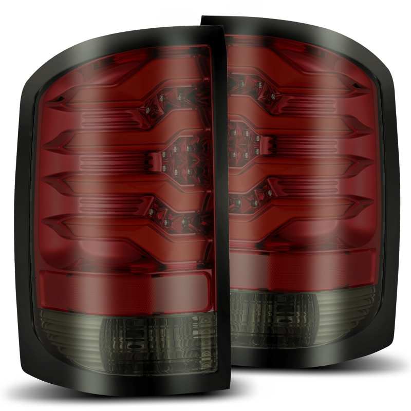 AlphaRex 14-18 GMC Sierra 1500 PRO-Series LED Tail Lights Red Smoke 630020 630020 Photo - Primary