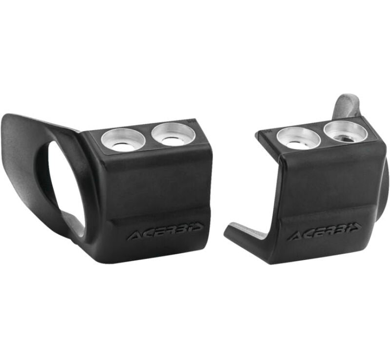 Acerbis 09+ Hon 250-450 CRF-R/X/RX/CRF450R-S/Kaw KX250F/450F/Beta Fork Shoe Protectors - Black 2709690001 2709690001 Photo - Primary