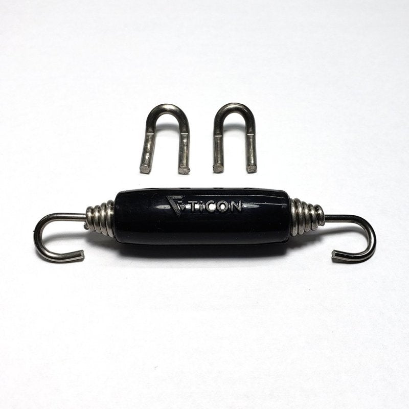 Ticon Industries Black Silicone Titanium Spring Tab and Spring Kit (2 Tabs/1 Spring) - Single Kit 108-00211-1101 108-00211-1101 Photo - Primary
