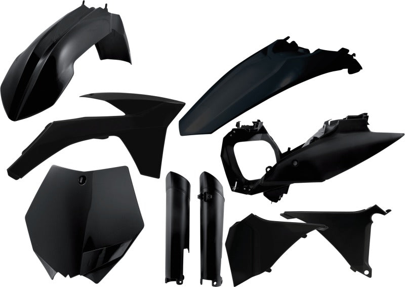Acerbis 11-12 KTM SX-F/XC-F/2012 SX/XC Full Plastic Kit - Black 2205280001 2205280001 Photo - Primary