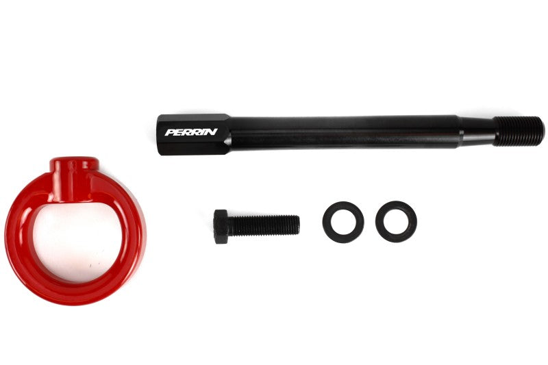 Perrin 08-14 Subaru WRX/STI Tow Hook Kit (Front) - Red PSP-BDY-231RD PSP-BDY-231RD Photo - Primary