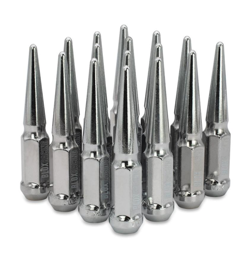 BLOX Racing Spike Forged Lug Nuts - Chrome 12 x 1.25mm - Set of 16 BXAC-00150-16 BXAC-00150-16 User 1