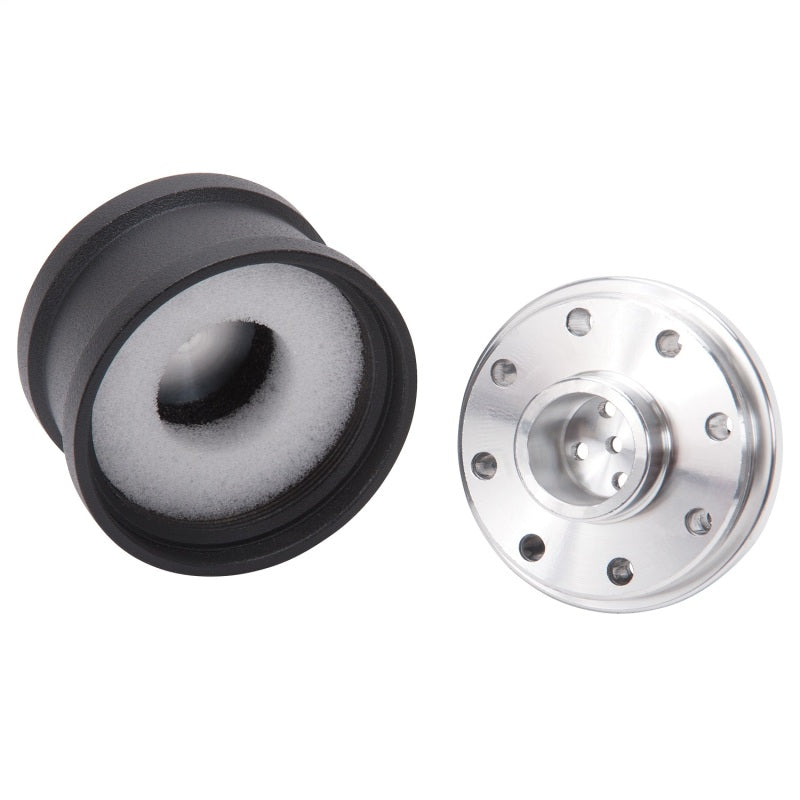 Edelbrock Billet Aluminum Breather with black powder coat finish 42133 Photo - Unmounted