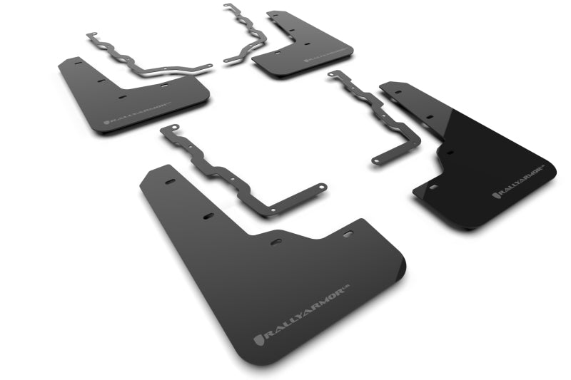 Rally Armor 20-22 Ford Puma ST Black Mud Flap w/ Grey Logo MF86-UR-BLK-GRY MF86-UR-BLK-GRY Photo - Primary