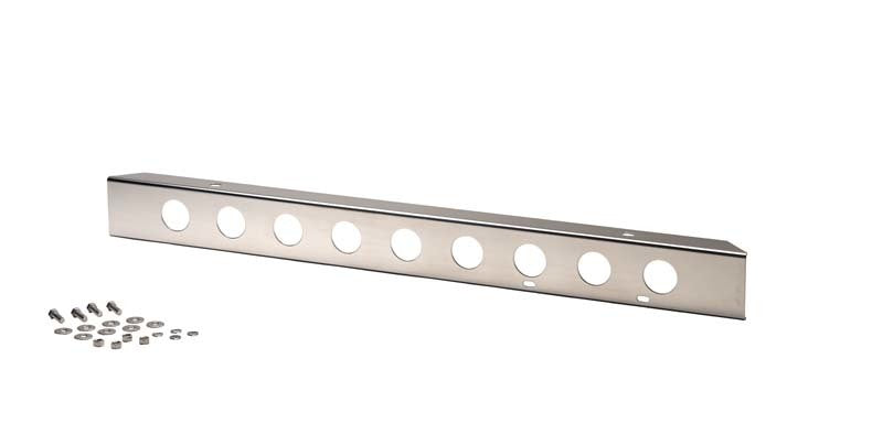 Kentrol 45-86 Jeep CJ 42 Inch Front Bumper with holes - Polished Silver 30428 30428 Photo - Primary